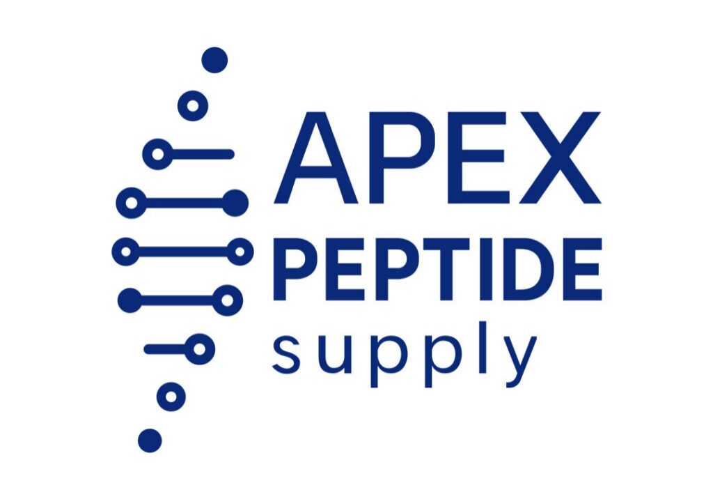 Apex Peptide Supply company logo, specializing in research peptides.