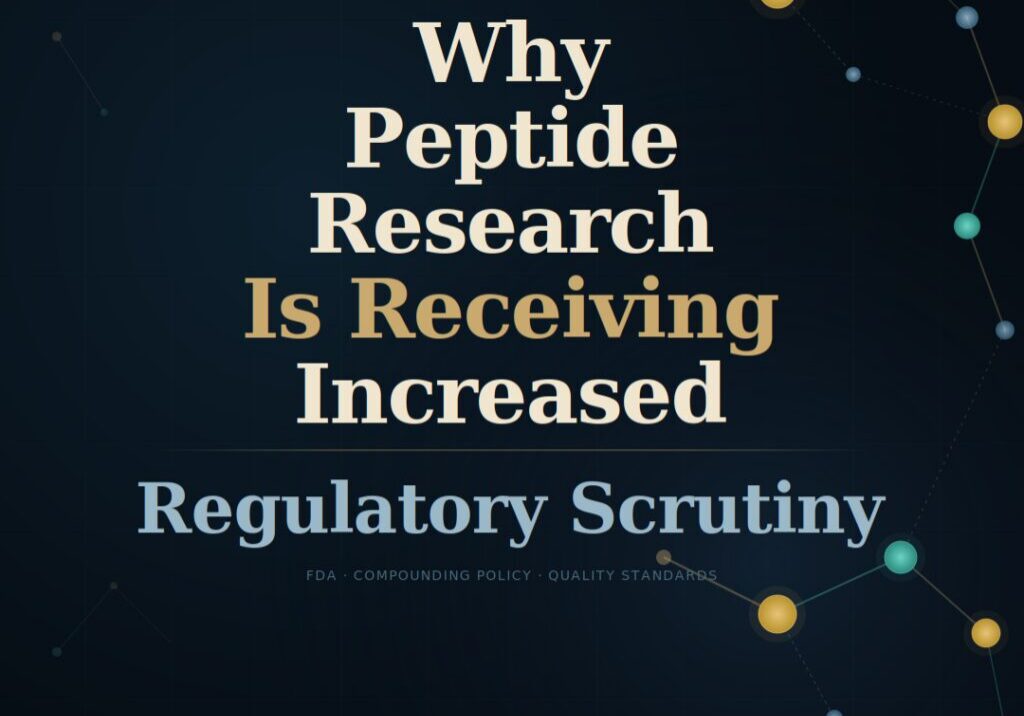 Why peptide research is receiving increased regulatory scrutiny - molecular illustration